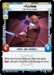 Plo Koon - I Don't Believe in Chance
