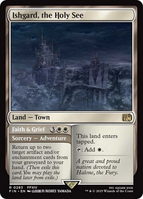 Ishgard, the Holy See // Faith & Grief Card Front