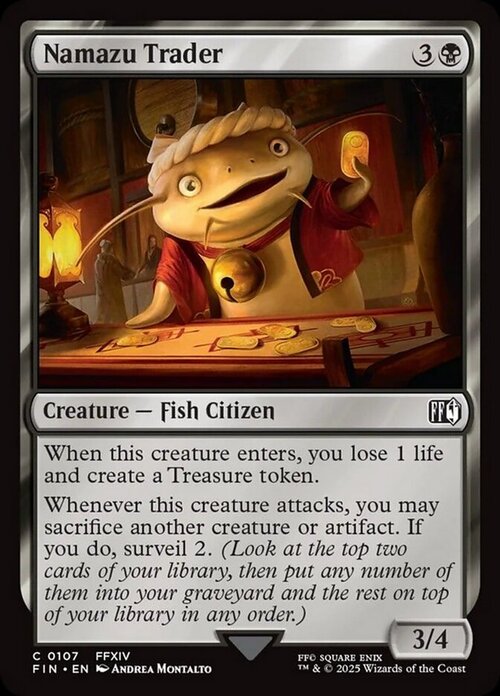 Namazu Trader Card Front