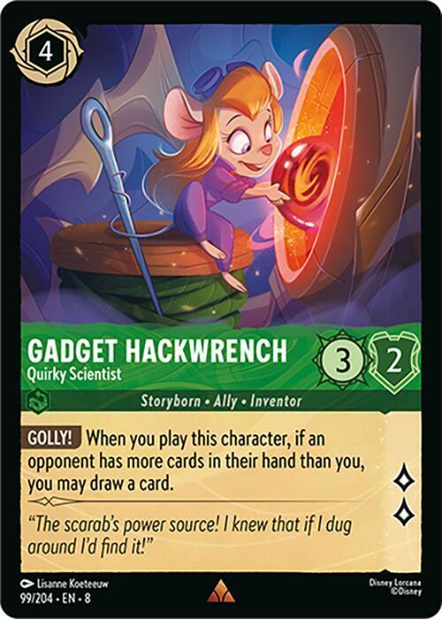 Gadget Hackwrench - Quirky Scientist Card Front