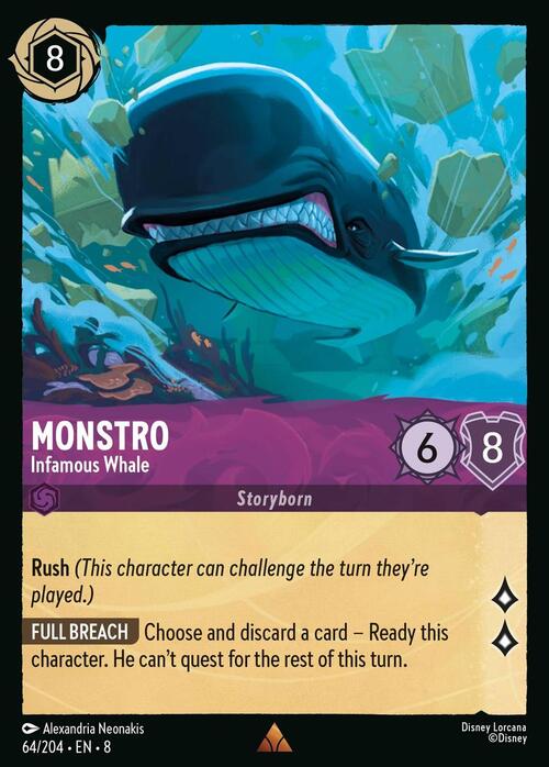 Monstro - Infamous Whale Card Front