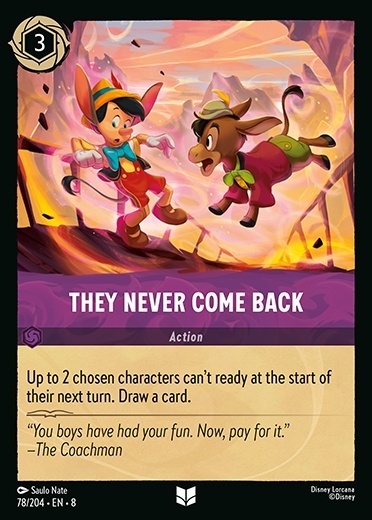 They Never Come Back Card Front