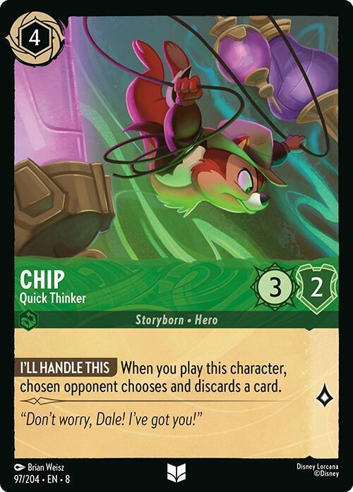 Chip - Quick Thinker Card Front