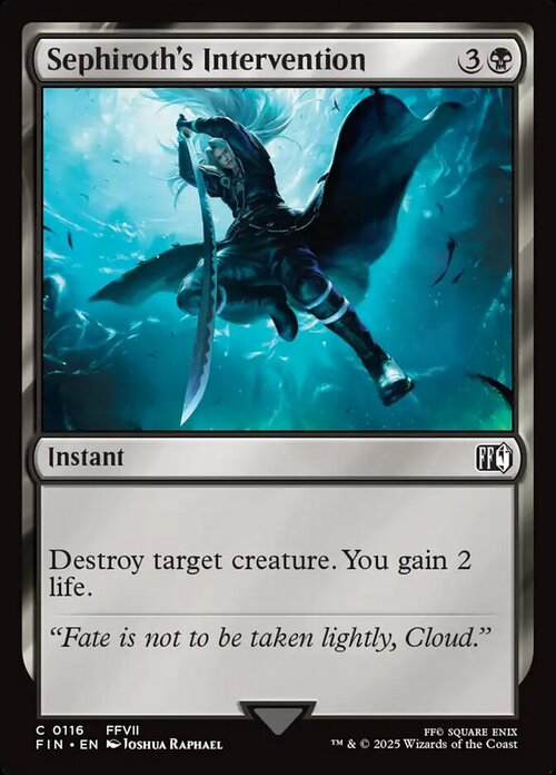 Sephiroth's Intervention Card Front