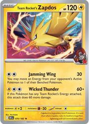 Zapdos del Team Rocket