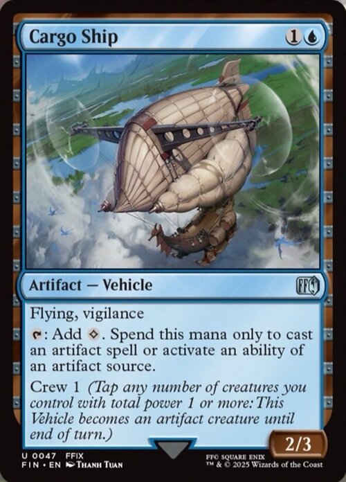 Cargo Ship Card Front