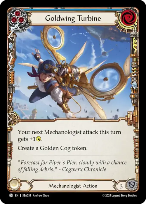 Goldwing Turbine - Blue Card Front