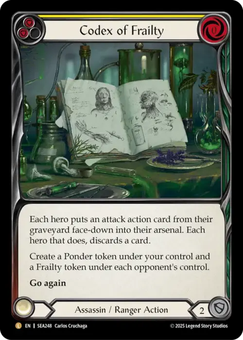Codex of Frailty Card Front