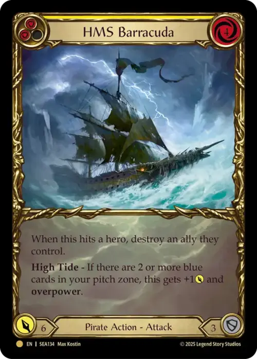 HMS Barracuda Card Front