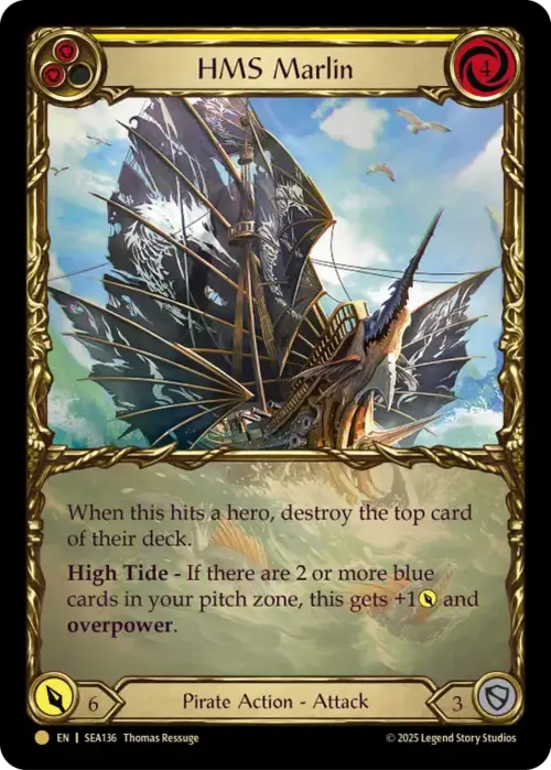 HMS Marlin Card Front