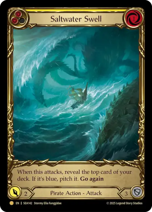 Saltwater Swell - Yellow Card Front