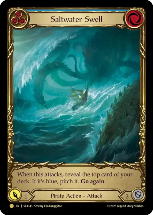 Saltwater Swell - Blue Card Front