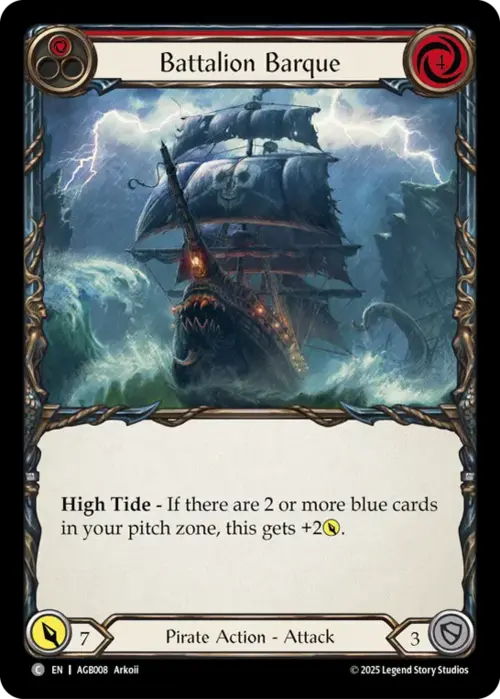 Battalion Barque Card Front