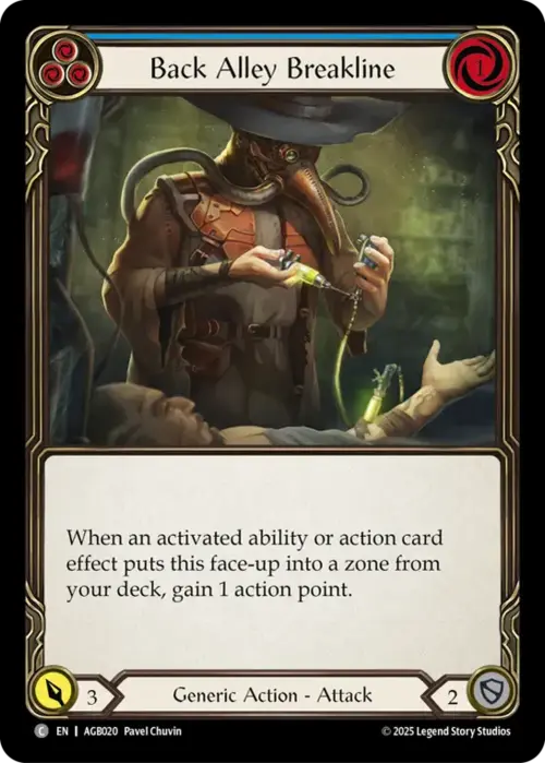Back Alley Breakline Card Front