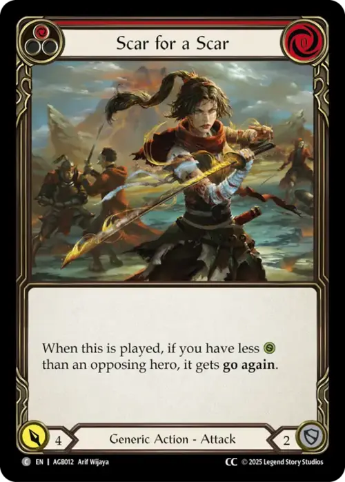 Scar for a Scar Card Front