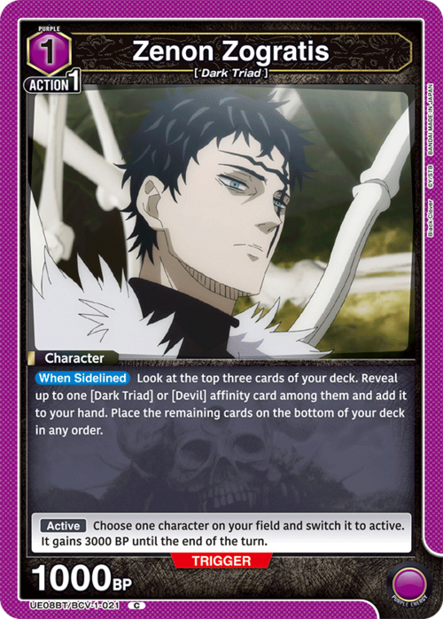 Zenon Zogratis Card Front