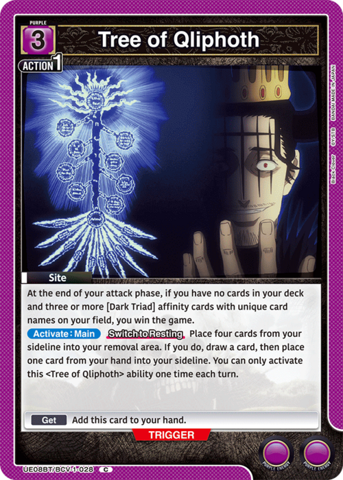 Tree of Qliphoth Card Front
