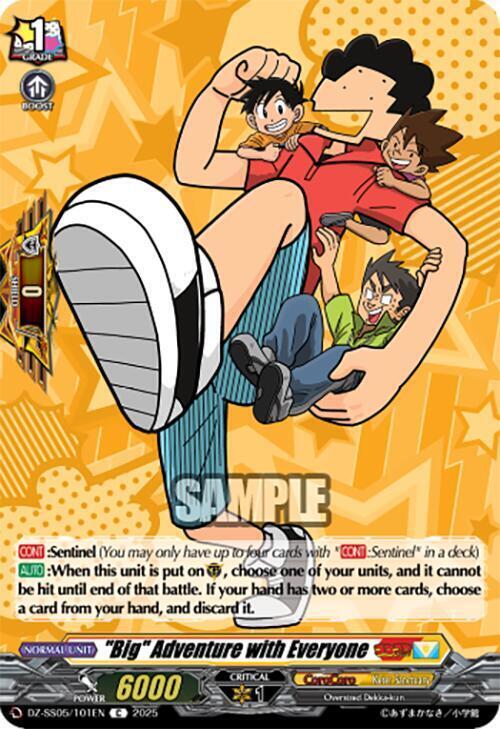 "Big" Adventure with Everyone Card Front