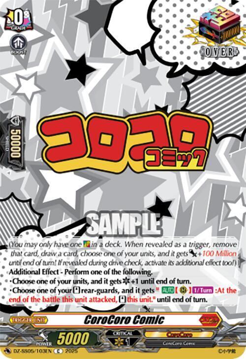 CoroCoro Comic Card Front