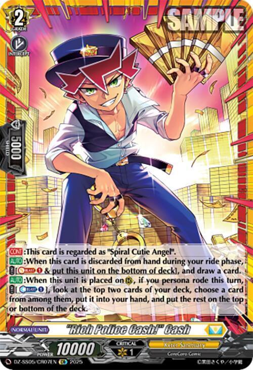 "Rich Police Cash!" Cash Card Front