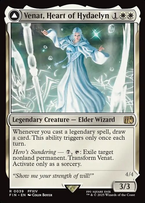 Venat, Heart of Hydaelyn // Hydaelyn, the Mothercrystal Card Front