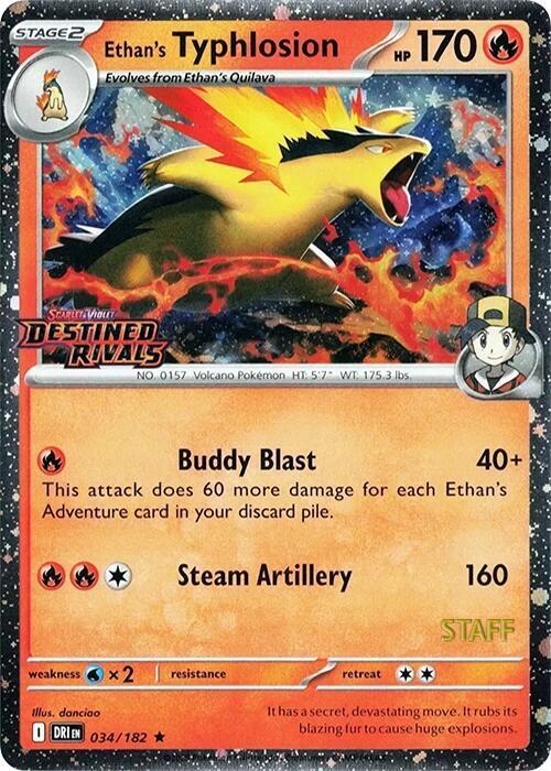 Ethan's Typhlosion Card Front