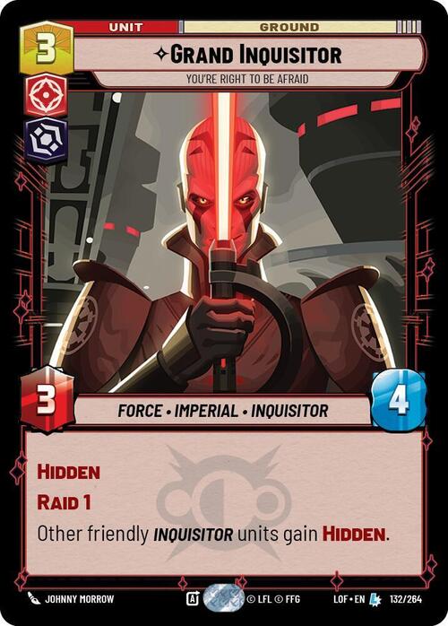 Grand Inquisitor - You're Right to Be Afraid Card Front