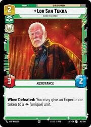 Lor San Tekka, Custodio secreto