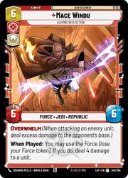 Mace Windu, Entra en acción de un salto