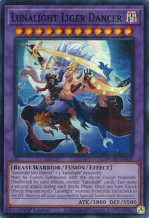Ligre Danzante della Lucelunare Card Front