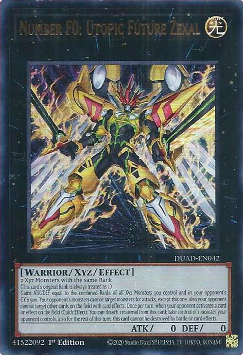 Numero F0: Futuro Utopico Zexal Card Front