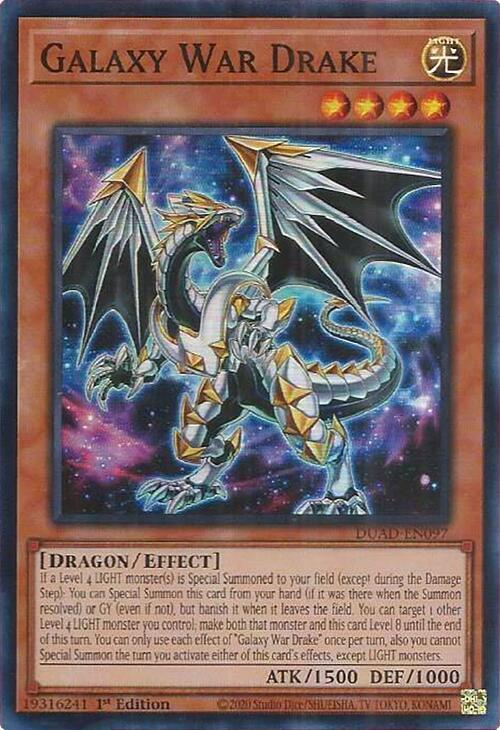 Galaxy War Drake Card Front