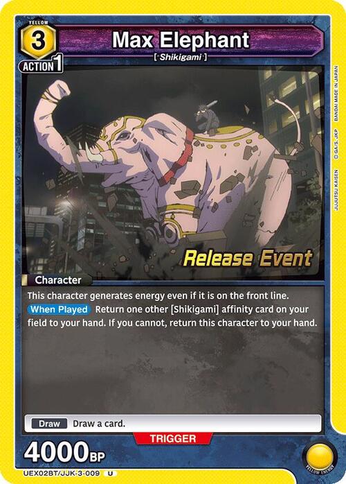 Max Elephant Card Front