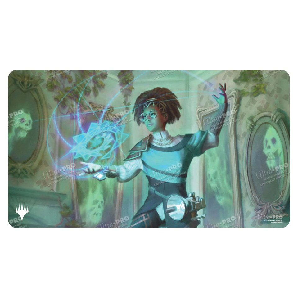 Duskmourn: La casa de los horrores: Tapete "Zimone, Mystery Unraveler"