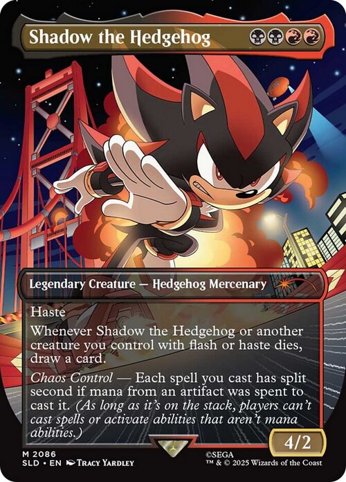 Shadow the Hedgehog Card Front