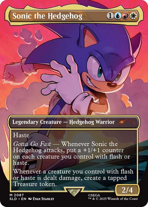 Sonic the Hedgehog Card Front