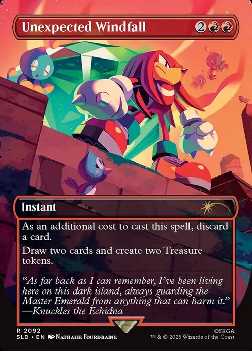 Unexpected Windfall Card Front