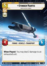 Stinger Mantis, Dove Stiamo Andando?
