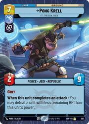 Pong Krell, Entonces esto es traición
