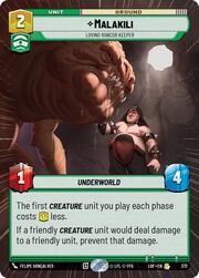 Malakili, Cuidador encariñado del rancor