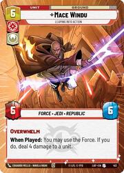 Mace Windu, Entra en acción de un salto