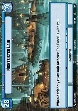 Nightsister Lair // Shield Card Front