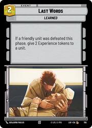 Last Words