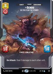 Bendu, ¿Tiene miedo de la tormenta?