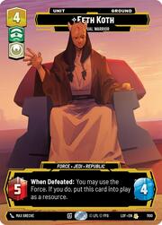 Eeth Koth, Guerrero espiritual