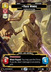Mace Windu, Entra en acción de un salto