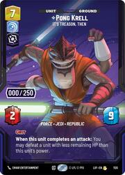 Pong Krell, Entonces esto es traición
