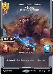 Bendu, ¿Tiene miedo de la tormenta?
