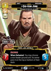 Qui-Gon Jinn, La negociación será corta