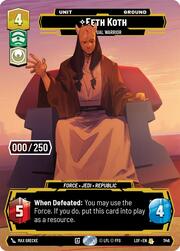 Eeth Koth, Guerrero espiritual